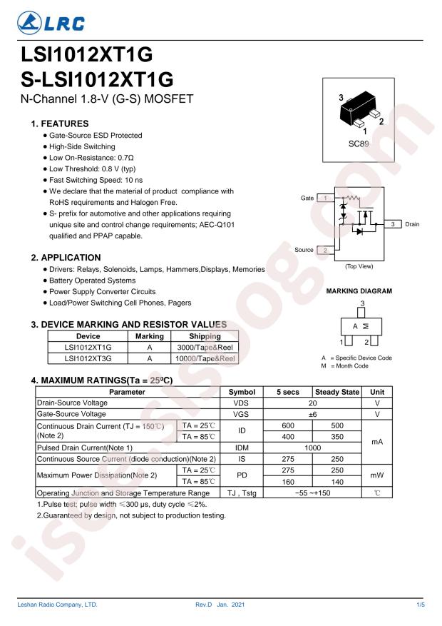 LSI1012XT1G