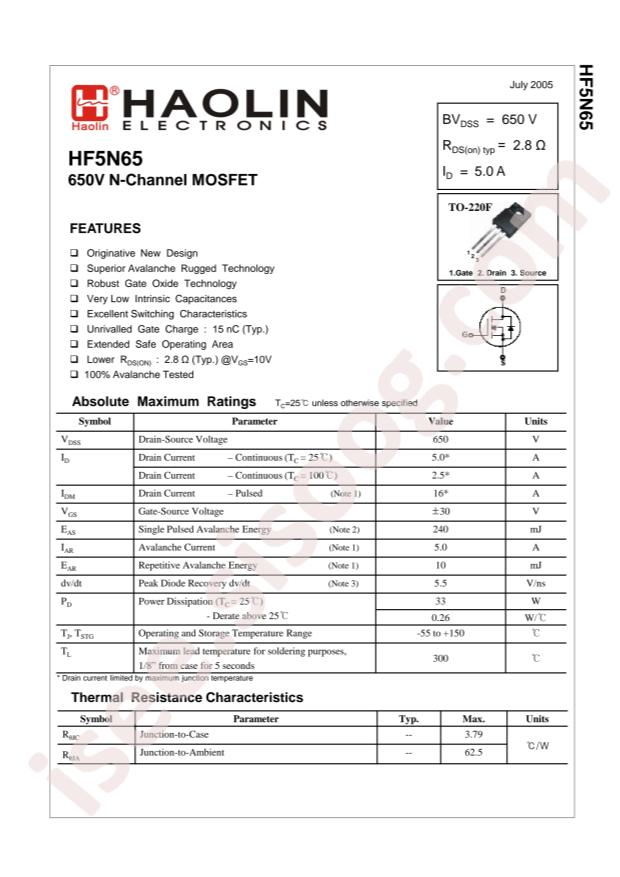 HF5N65(BEB)