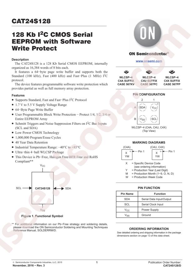 CAT24S128C4UTR