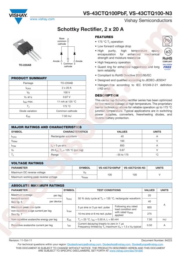 VS-43CTQ100-N3