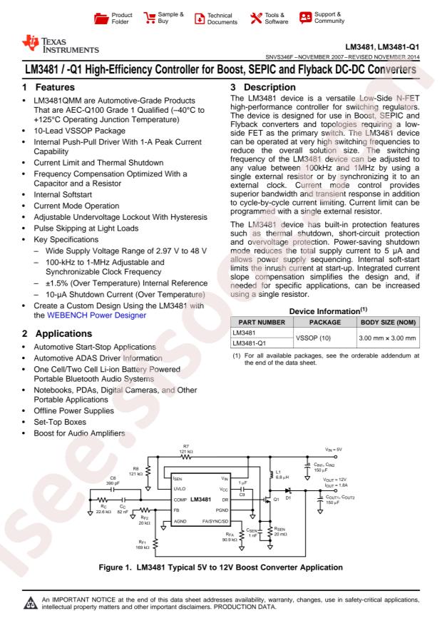LM3481QMMX/NOPB