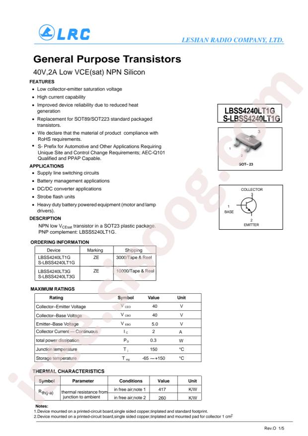LBSS4240LT1G