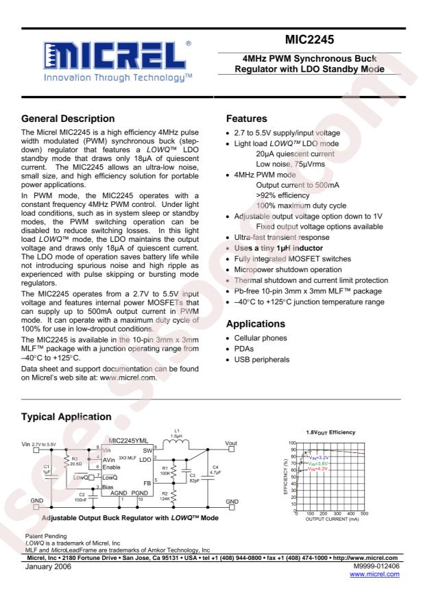 MIC2245YML-TR