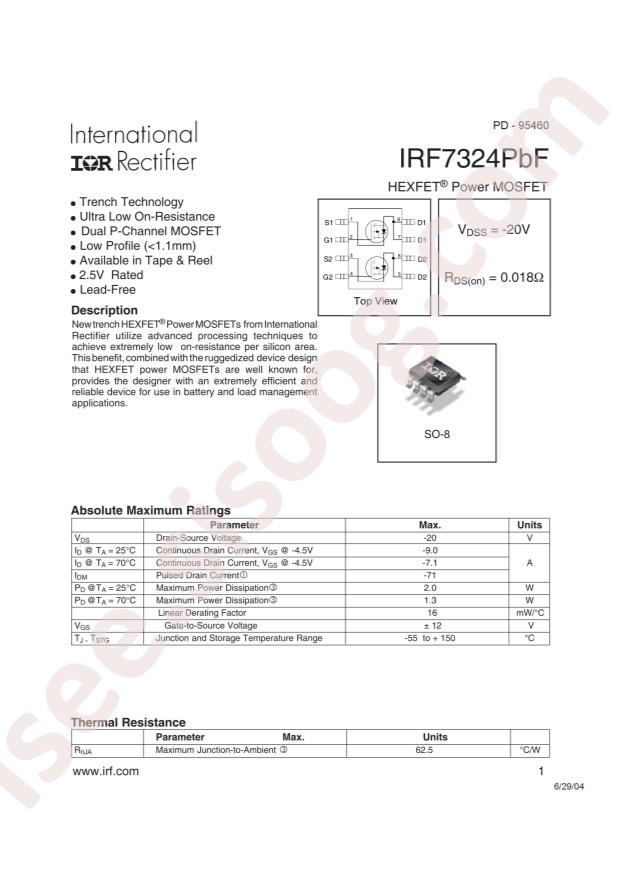 IRF7324TRPBF