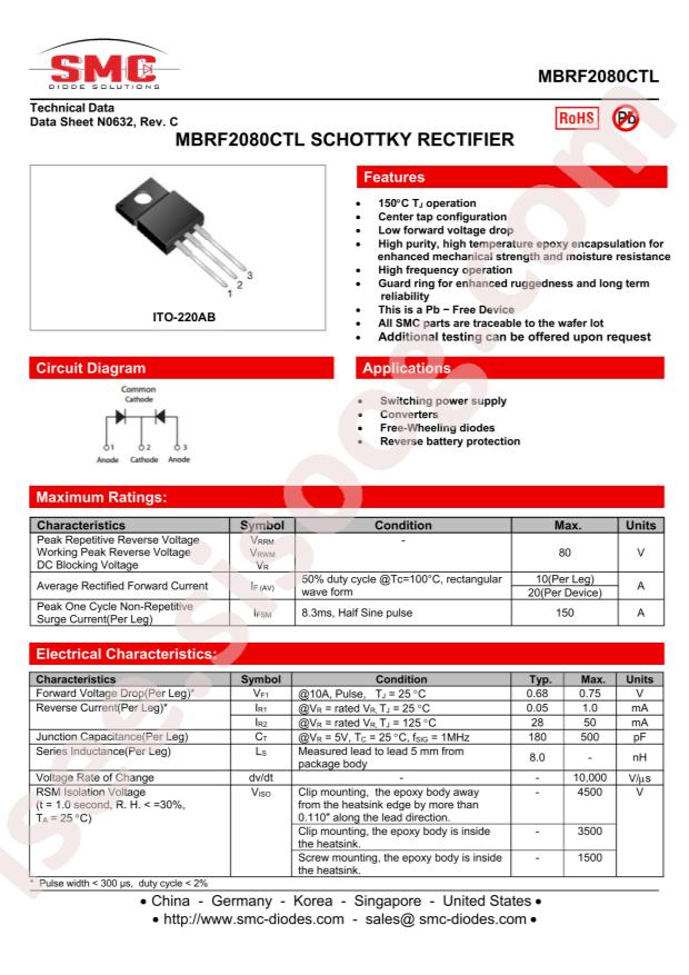 MBRF2080CTL