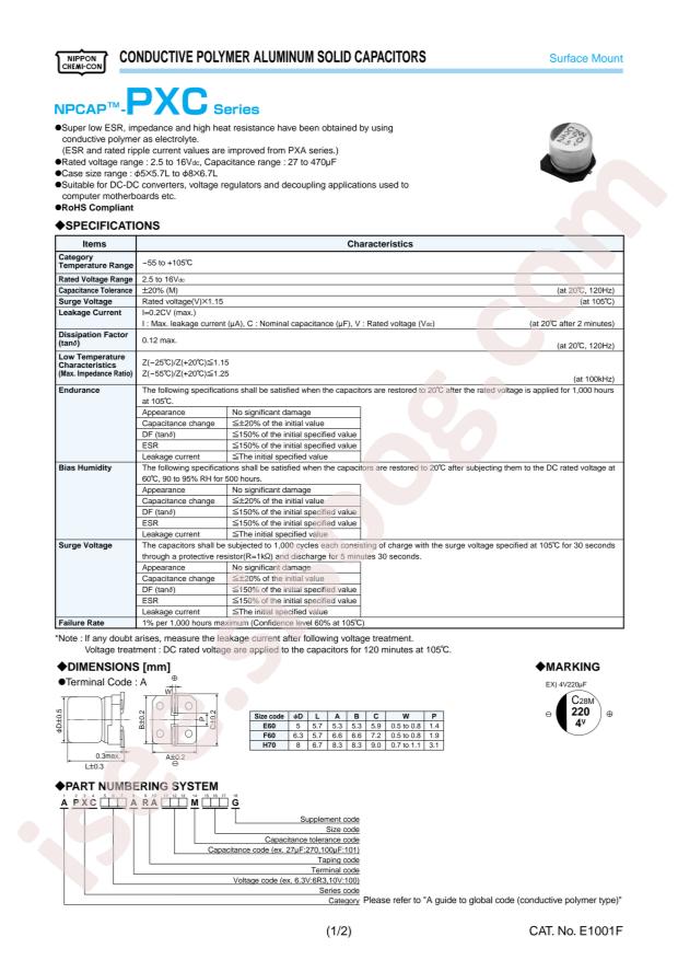 APXC160ARA390MF60G