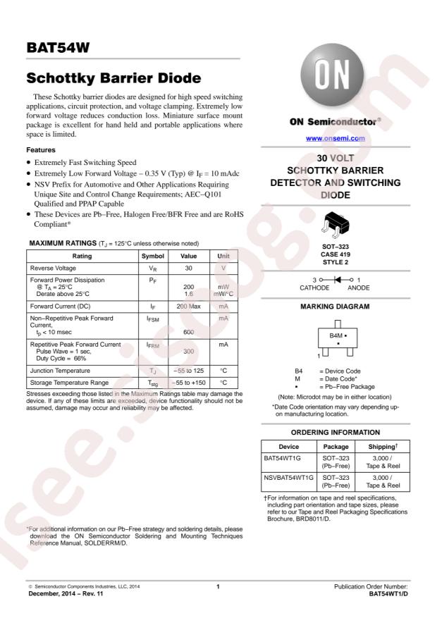 BAT54WT1G