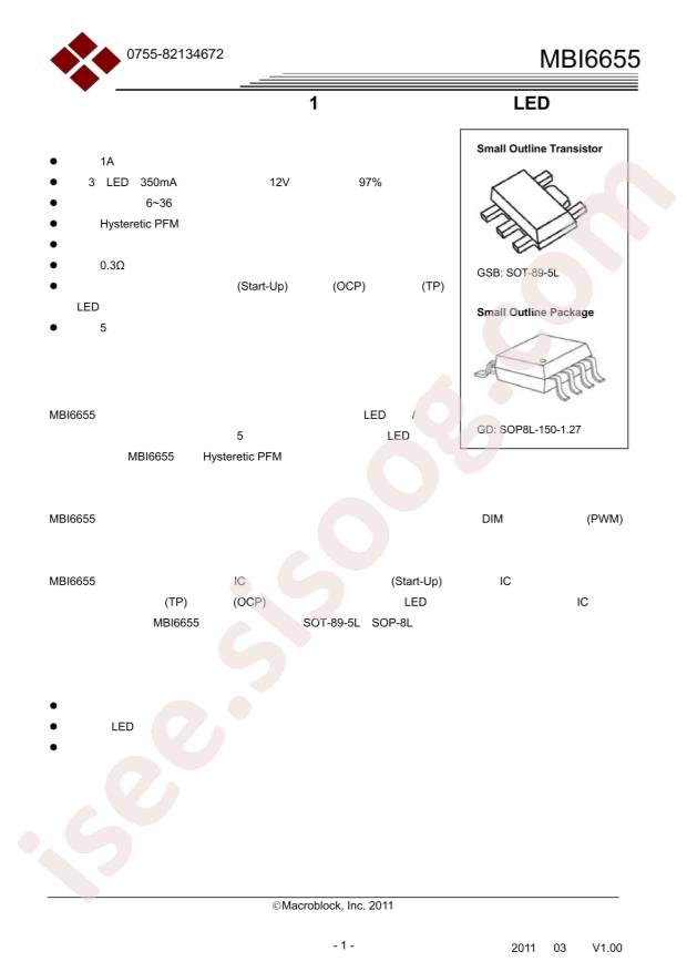 MBI6655GSB