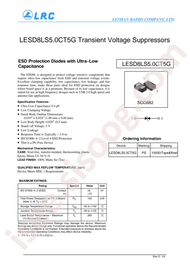 LESD8LS5.0CT5G