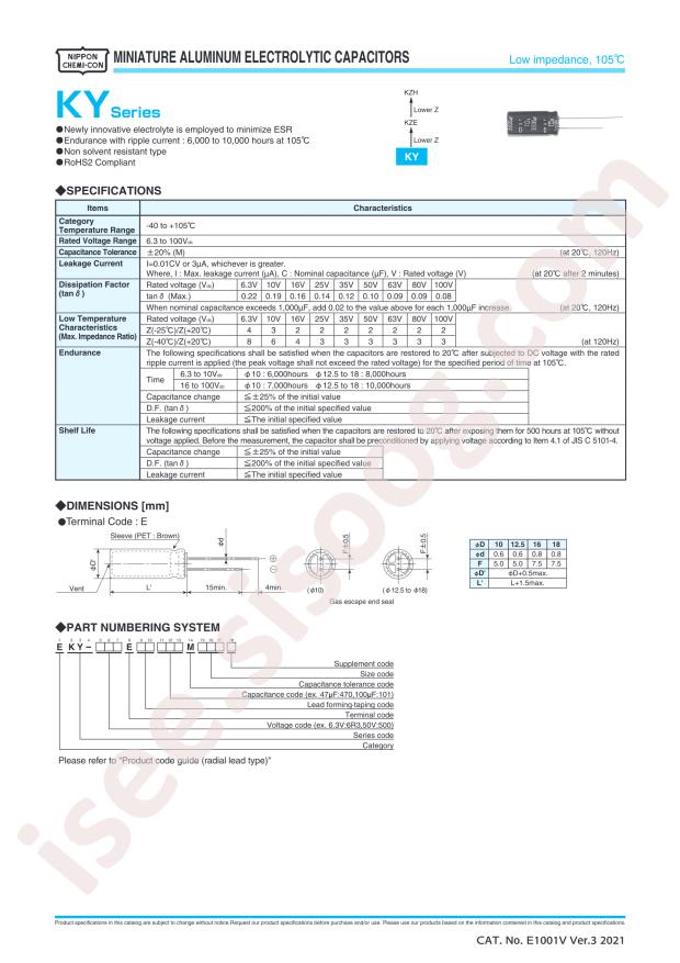 EKY-350ELL221MH15D