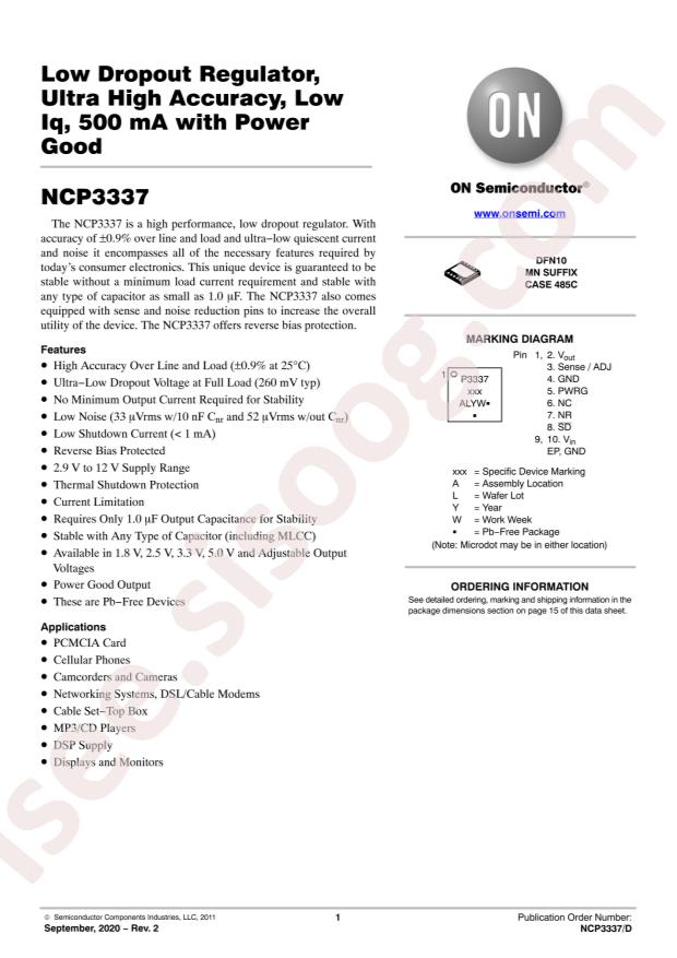 NCP3337MN330R2G