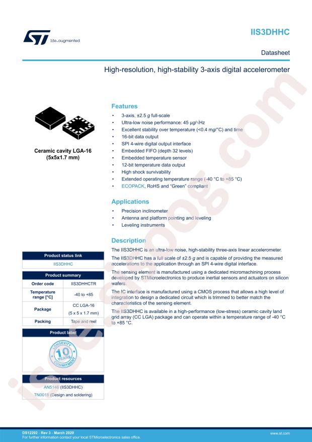 IIS3DHHCTR
