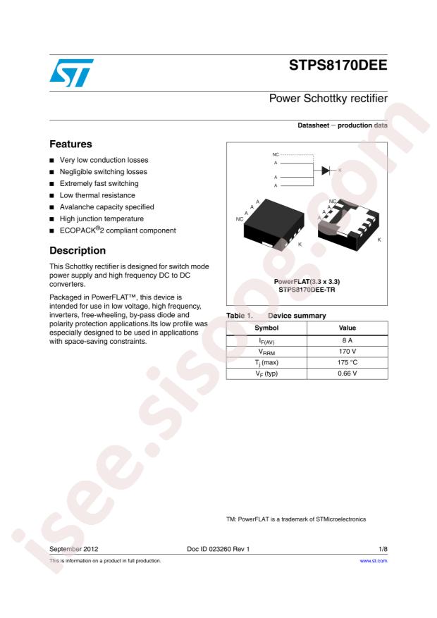 STPS8170DEE-TR