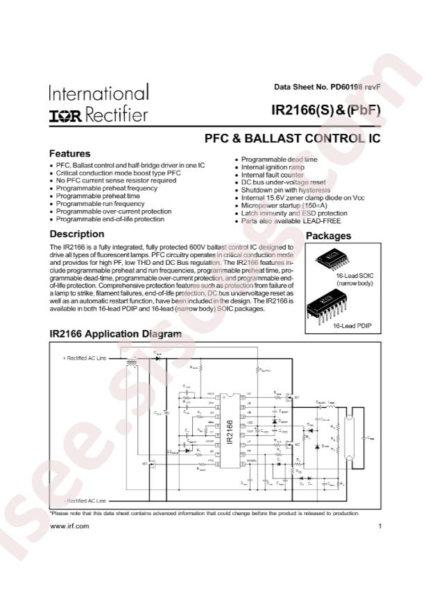 IR2166PBF