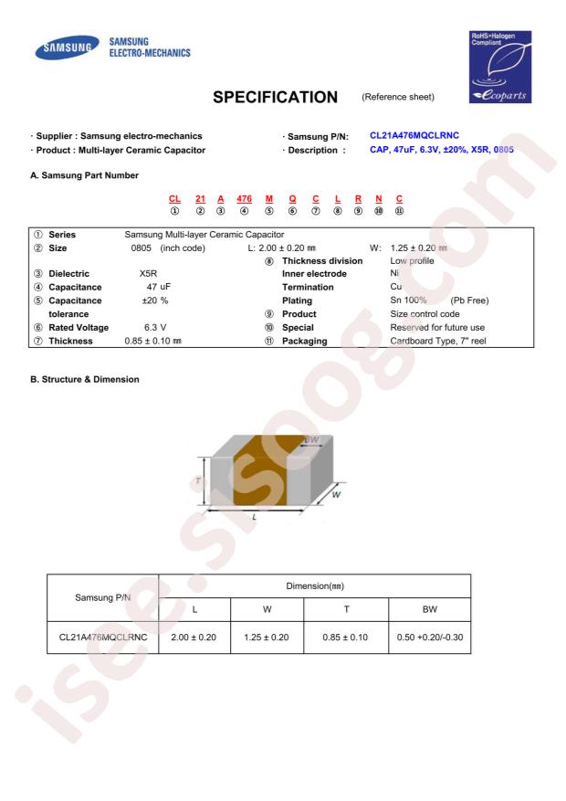 CL21A476MQCLRNC