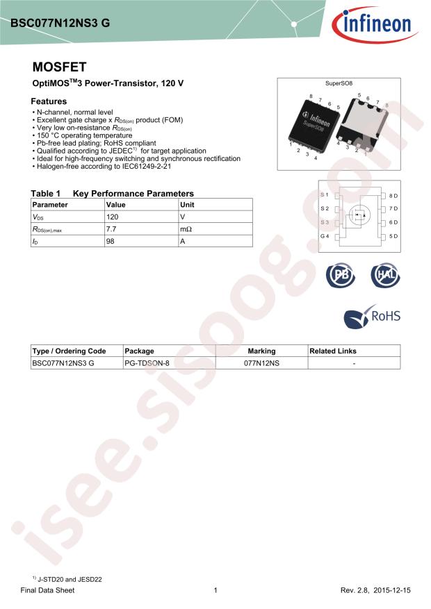 BSC077N12NS3G