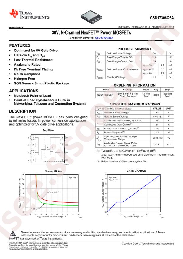 CSD17306Q5A