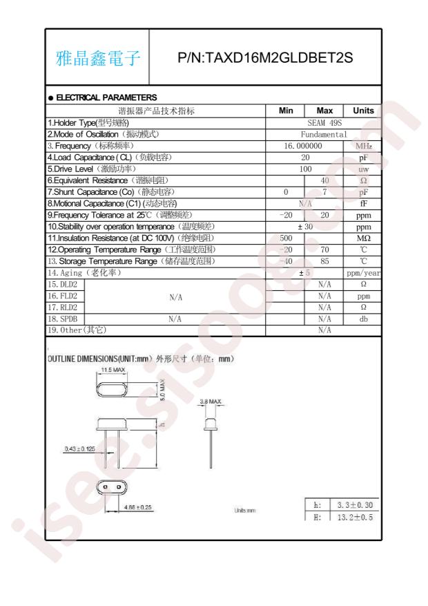TAXD16M2GLDBET2S