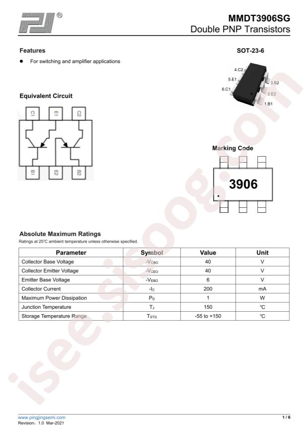 MMDT3906SG
