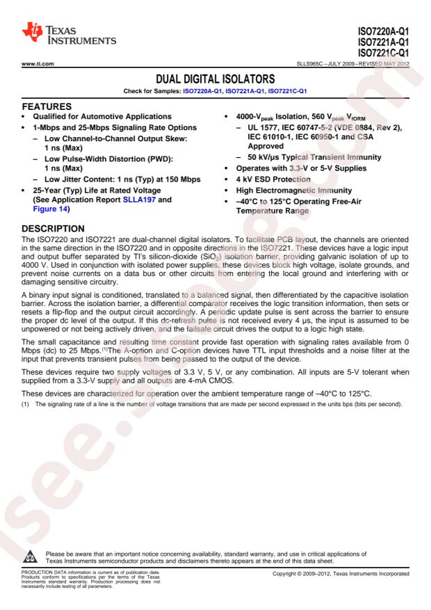 ISO7221CQDRQ1