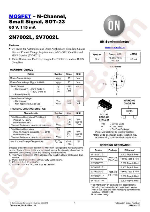 2N7002LT7G