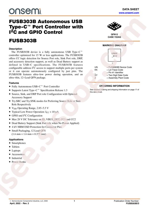 FUSB303BTMX