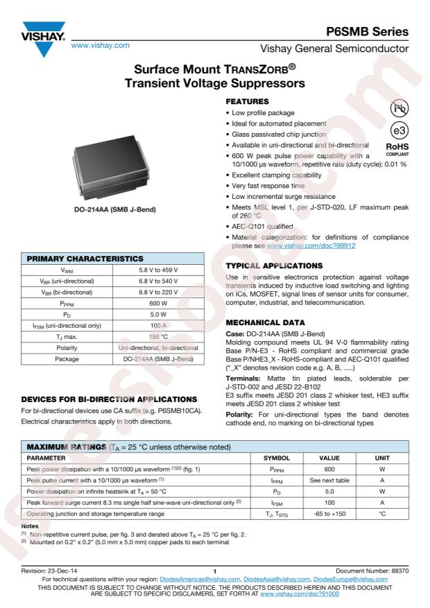 P6SMB24CA-E3/52