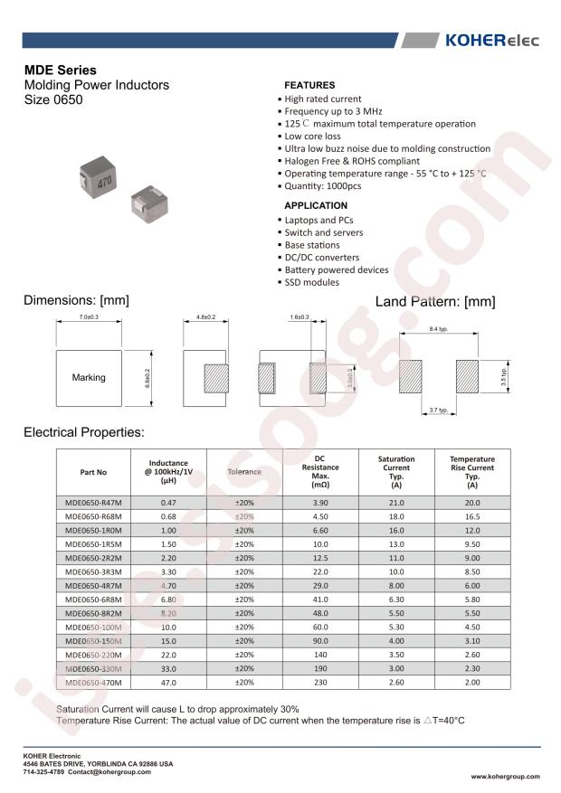 MDE0650-1R0M