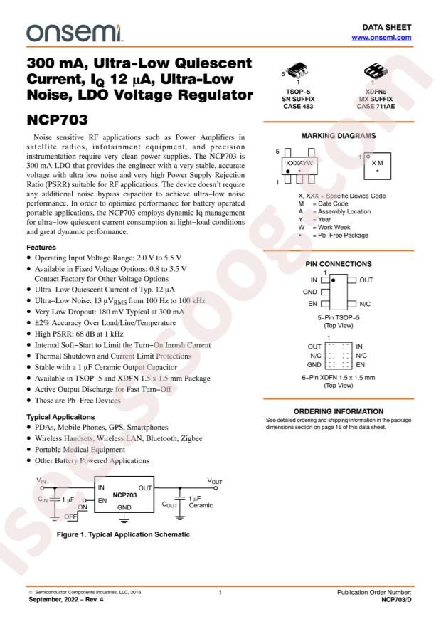 NCP703SN33T1G