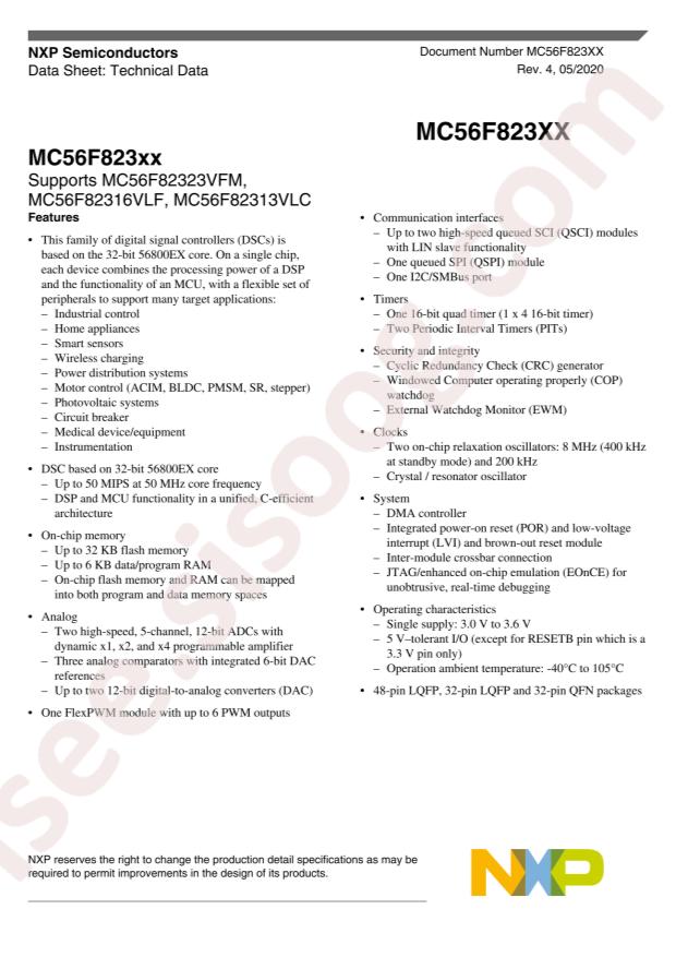 MC56F82323VFM