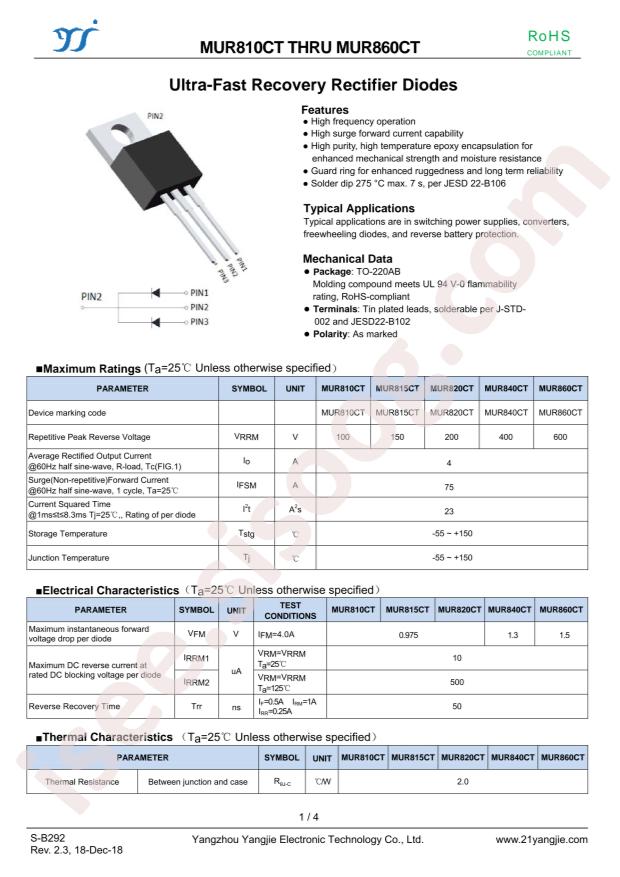 MUR860CT
