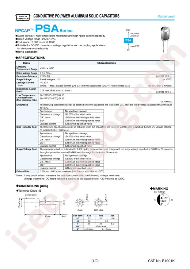 APSA2R5ELL821MHB5S