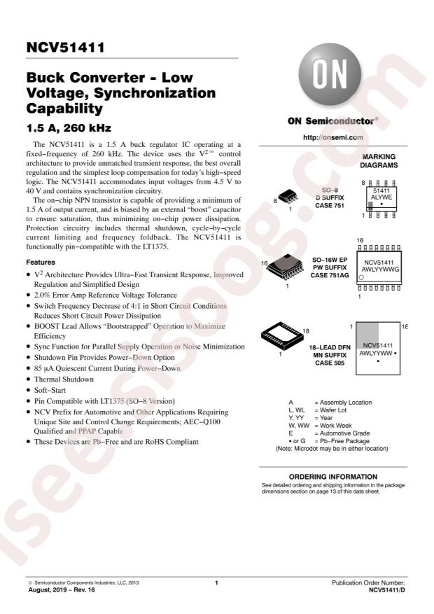 NCV51411DR2G