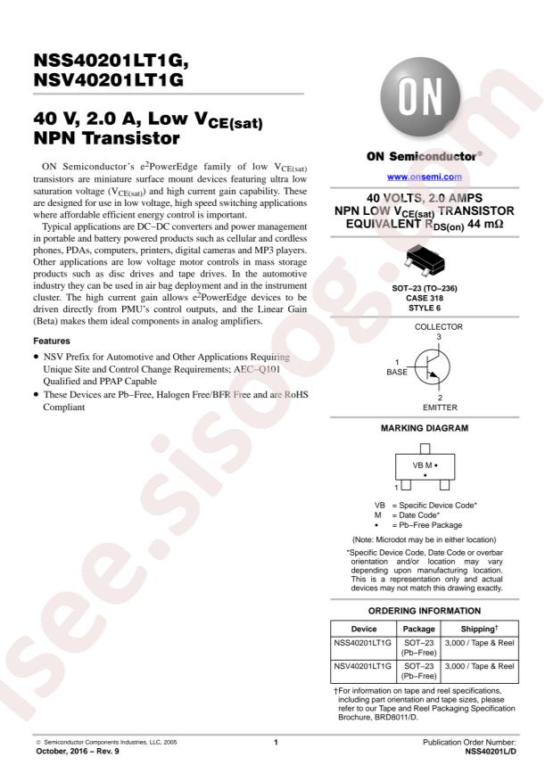 NSS40201LT1G