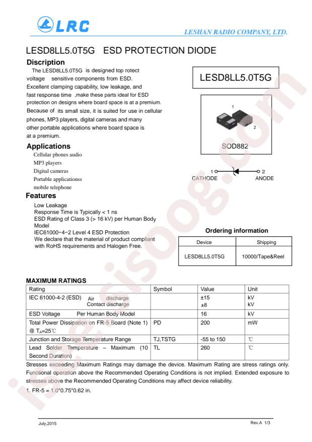 LESD8LL5.0T5G
