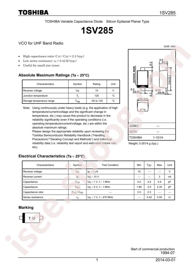 1SV285TPH3F