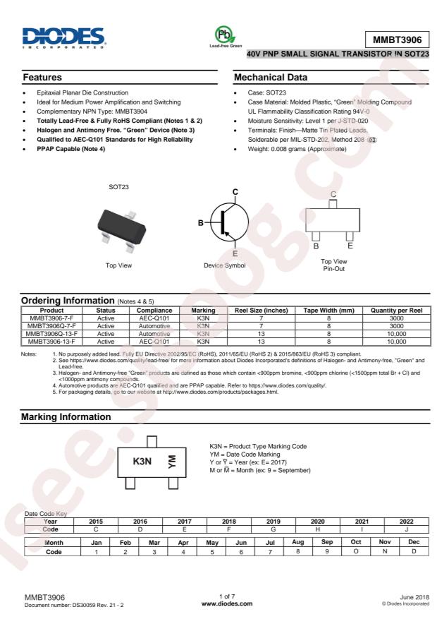 MMBT3906Q-7-F