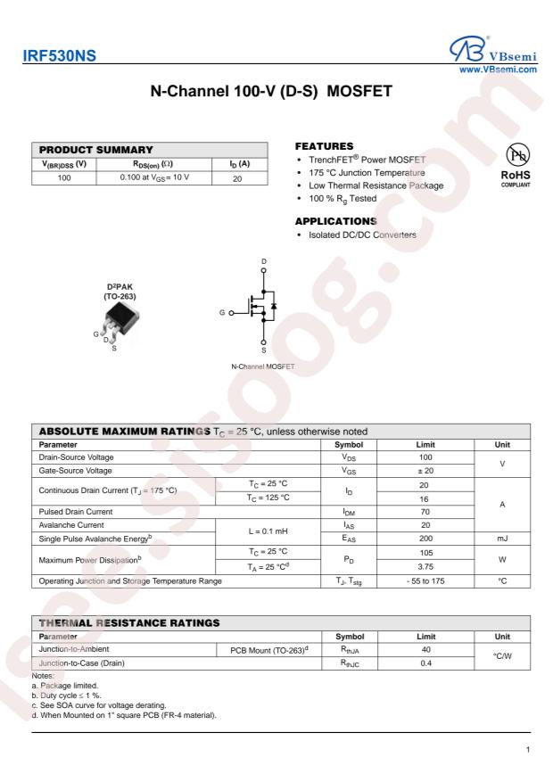 IRF530NS-VB