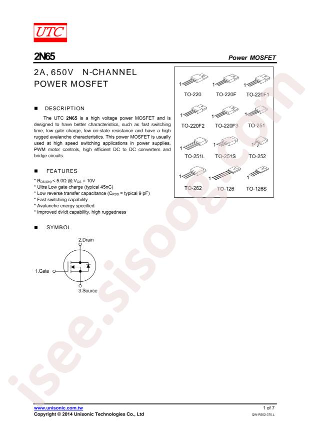 2N65L-TF1-T