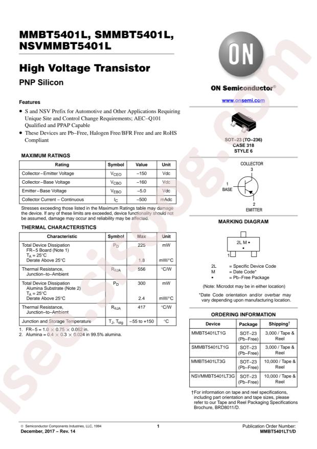 MMBT5401LT3G