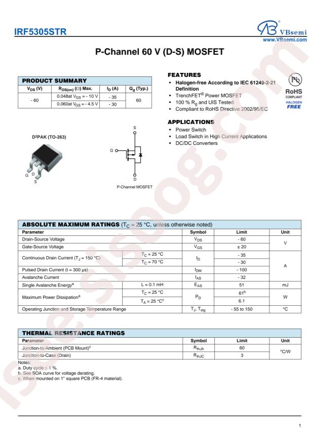 IRF5305STR-VB