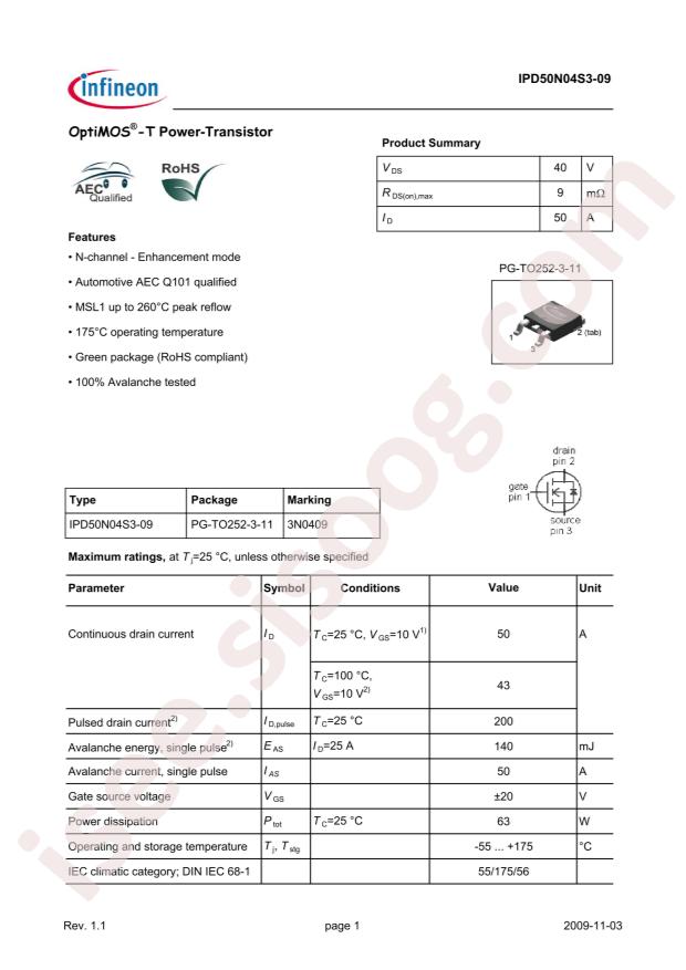 IPD50N04S3-09