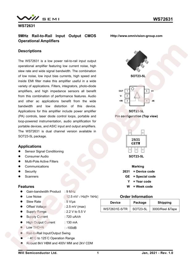 WS72631E-5/TR