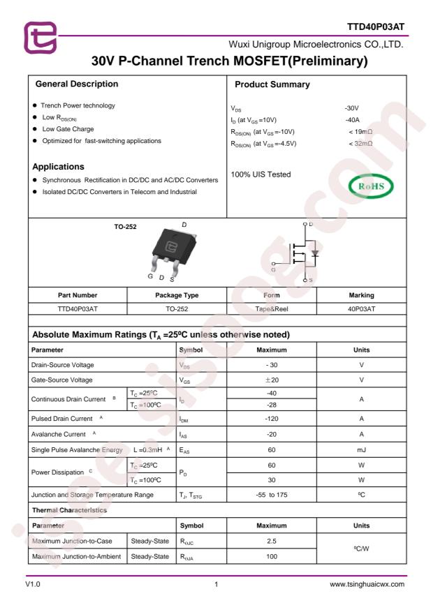 TTD40P03AT