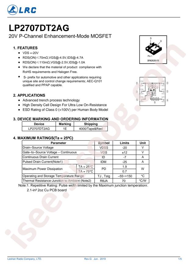 LP2707DT2AG
