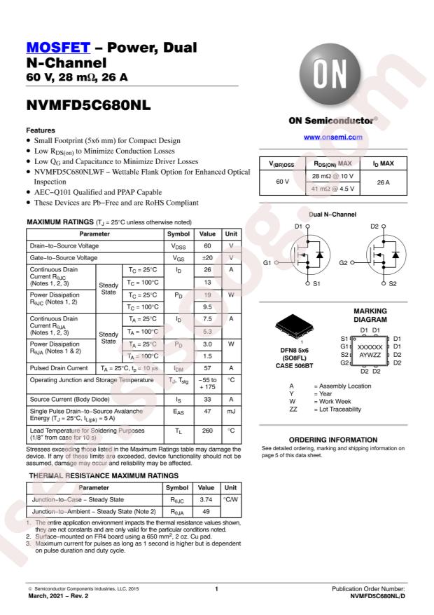 NVMFD5C680NLWFT1G