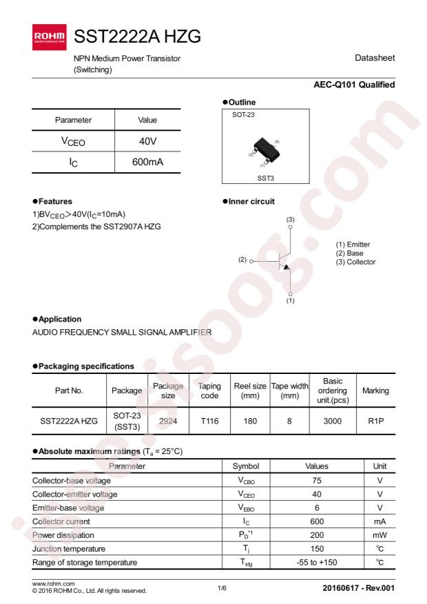 SST2222AHZGT116