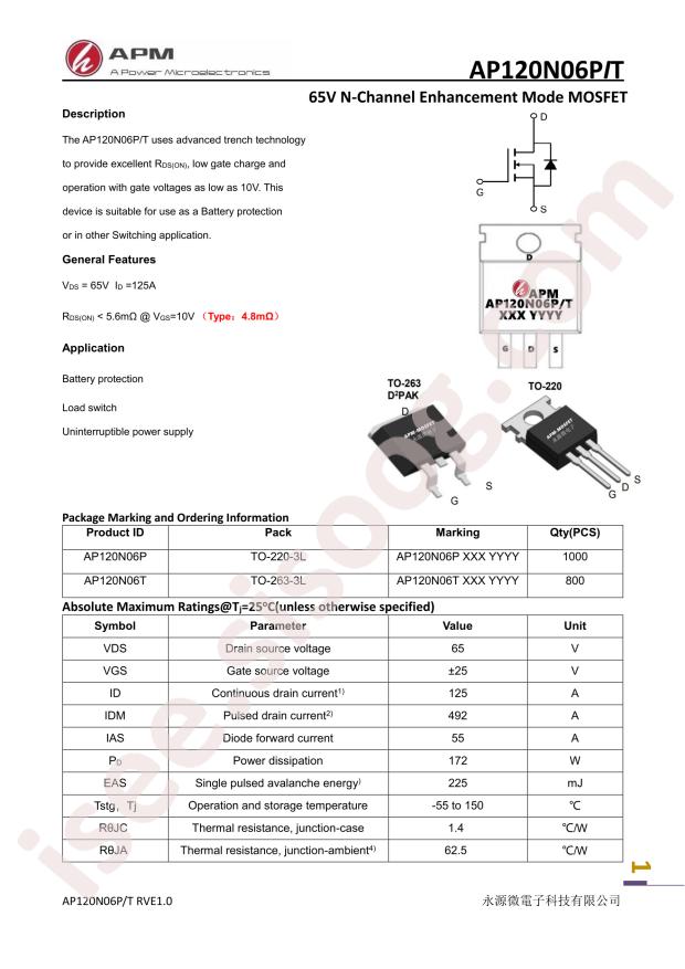 AP120N06P