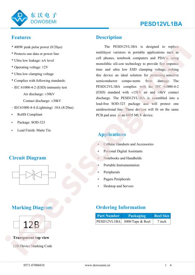 PESD12VL1BA