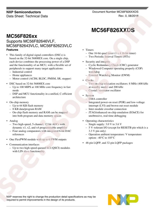 MC56F82646VLF